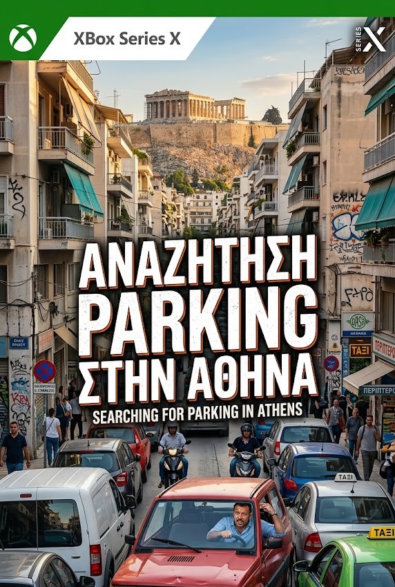 Εξώφυλο παιχνιδιού (ΑΝΑΖΗΤΗΣΗ PARKING ΣΤΗΝ ΑΘΗΝΑ),κυκλοφόρισε το 2025 για την πλατφόρμα Xbox Series X