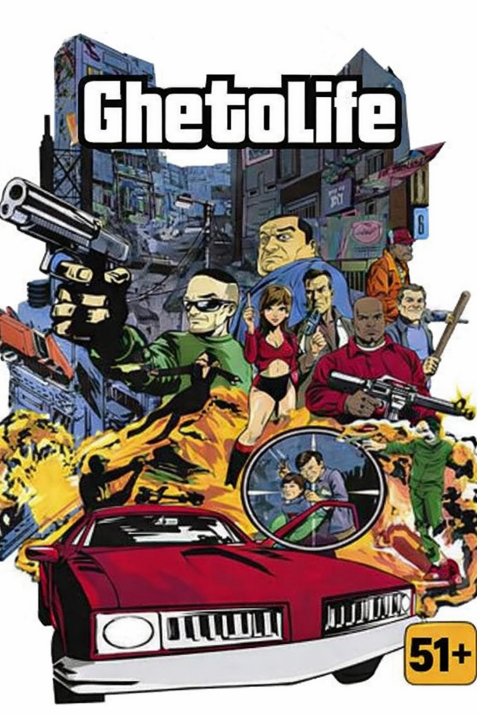 Εξώφυλο παιχνιδιού (GhetoLife),κυκλοφόρισε το 2001 για την πλατφόρμα PC